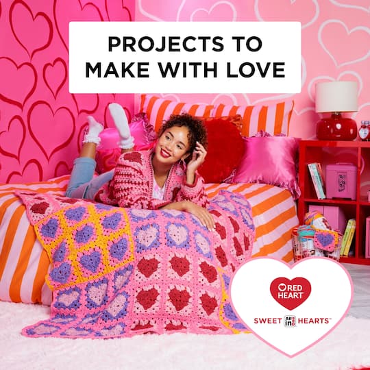 3 Pack Red Heart® All in One™ Sweet Hearts™ Yarn